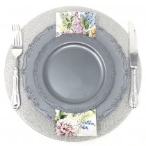 40 ASSIETTES COLLECTION CASUAL - ARGENT