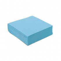 40 SERVIETTES COCKTAIL PAPIER 25CM BLEU CIEL