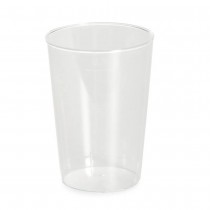 40 VERRES RONDS RÉUTILISABLES 10CL TRANSPARENT