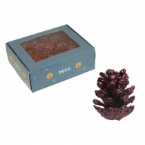 45 POMMES DE PIN PÉTILLANTES 35MM ORCHIDÉE FONCÉE