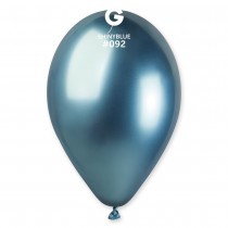 5 BALLONS BIO SHINY BRILLANT 33CM BLEU