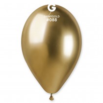 5 BALLONS BIO SHINY BRILLANT 33CM OR