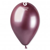 5 BALLONS BIO SHINY BRILLANT 33CM ROSE