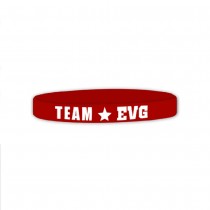 5 BRACELETS POLYESTER ROUGE ÉQUIPE MARIÉ EVG