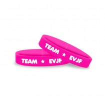 5 BRACELETS TEAM EVFJ PLASTIQUE ROSE