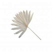 5 FEUILLES ARTIFICIELLES DÉCO COUPE SOLEIL BLANC