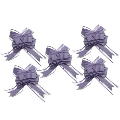 5 NŒUDS À TIRER ORGANZA 15X23CM LILAS