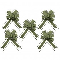5 N?\'UDS À TIRER ORGANZA 15X23CM VERT-DE-GRIS