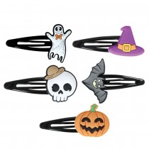 5 PINCES À CHEVEUX FANTAISIE MOTIFS HALLOWEEN