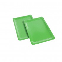 5 PLATEAUX EN CARTON 24X33CM - VERT