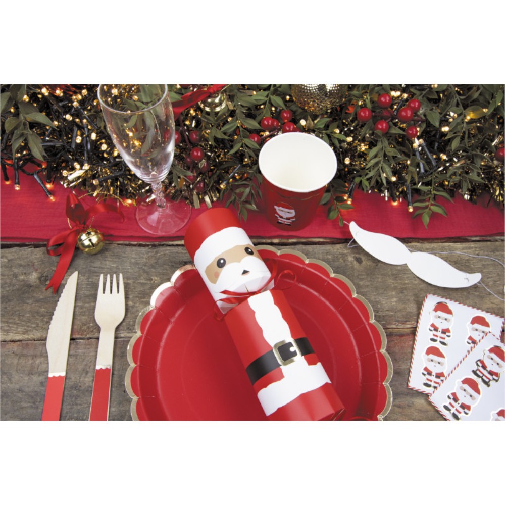 5 SURPRISES DE TABLE CRAKERS DOUX NOËL 27X6CM