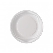 50 ASSIETTES CARTON ROND 23CM BLANC