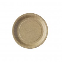 50 ASSIETTES KRAFT 18CM BIODÉGRADABLES