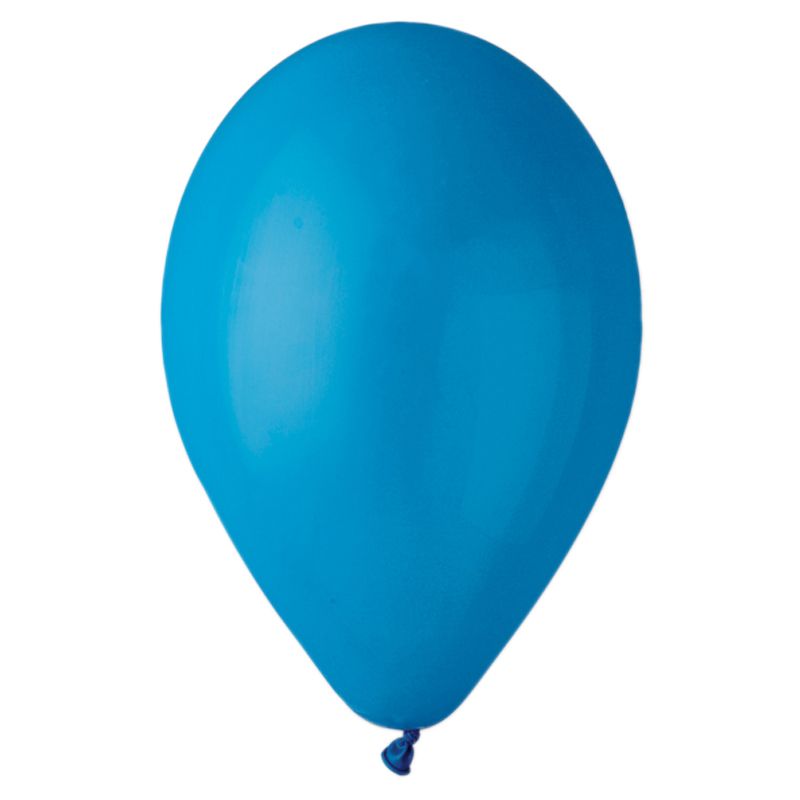 Support Ballon Écologique Bleu 17,5x2cm 10 Pièces - Articles festifs 