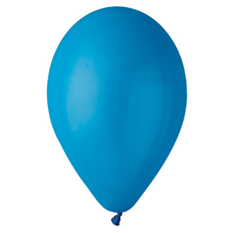 50 BALLONS LATEX BIO 30CM BLEU MOYEN