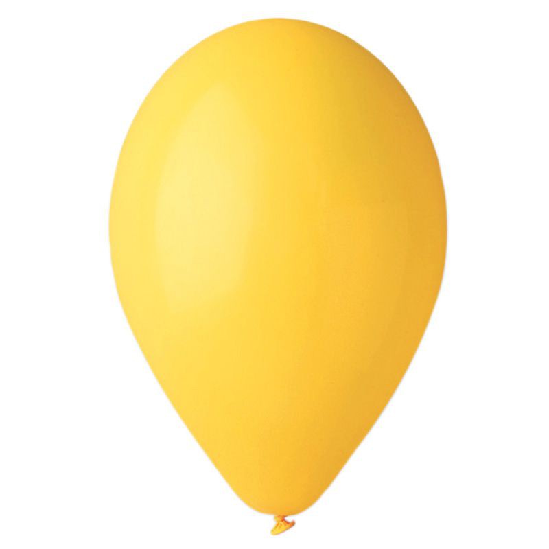 50 ballons latex biodégradables Jaune