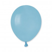 50 BALLONS LATEX BIO 13CM BLEU BÉBÉ