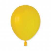 50 BALLONS LATEX BIO 13CM JAUNE