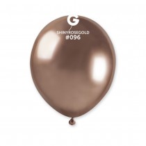 50 BALLONS LATEX BIO SHINY 13CM ROSE GOLD