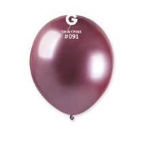 50 BALLONS LATEX BIO SHINY 13CM ROSE