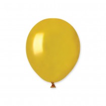 50 BALLONS LATEX MÉTALLISÉ 13CM OR