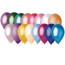 50 BALLONS LATEX NACRÉS MULTI 30 CM