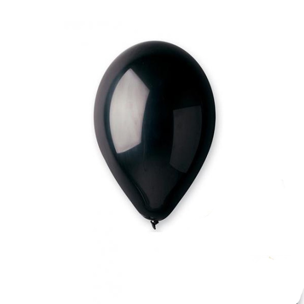 Ballons latex biodégradable noir - Anniversaire 30 ans