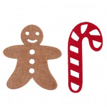 50 D&Eacute;COS PAPIER &Agrave; PARSEMER GOURMANDISE 1.7X3.5X3CM