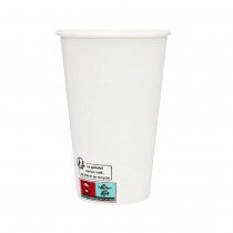 50 GOBELETS CARTON RECYCLABLE 35CL BLANC