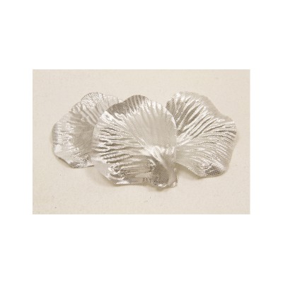 50 PÉTALES ASPECT MÉTALISÉ ARGENT 5.5X3.