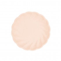 6 ASSIETTES BIO ROND FESTON 18.8CM ABRICOT PASTEL