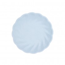 6 ASSIETTES BIO ROND FESTON 18.8CM BLEU PASTEL