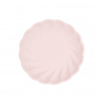 6 ASSIETTES BIO ROND FESTON 18.8CM ROSE PASTEL