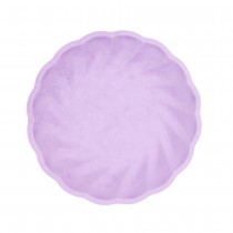 6 ASSIETTES BIO ROND FESTON 22.9CM LILAS PASTEL