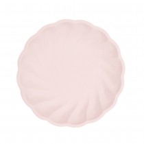 6 ASSIETTES BIO ROND FESTON 22.9CM ROSE PASTEL