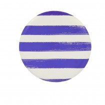 6 ASSIETTES CARTON RAYÉ DOLCE VITA 23CM BLEU BLANC