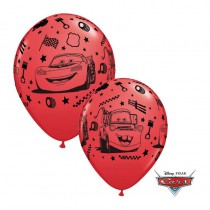 6 BALLONS LATEX CARS QUALATEX