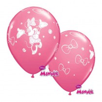 6 BALLONS LATEX MINNIE QUALATEX