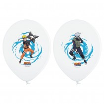 6 BALLONS LATEX NARUTO KAKASHI SHIPPUDEN 27CM