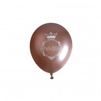 6 BALLONS LATEX PRINCESSE Ø30CM ROSE GOLD