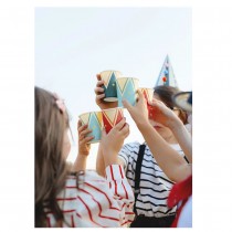 6 BOITES SNACKS CARTON CIRQUE CHAPITEAU 8X11.5X8CM