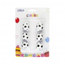 6 BOUGIES BALLON DE FOOTBALL