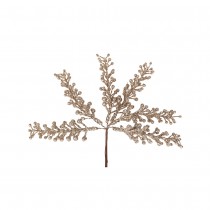 6 BRANCHES BAIES SUR TIGE CHAMPAGNE PÉTILLANT 17CM