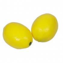 6 CITRONS ARTIFICIEL 6.5CM JAUNE