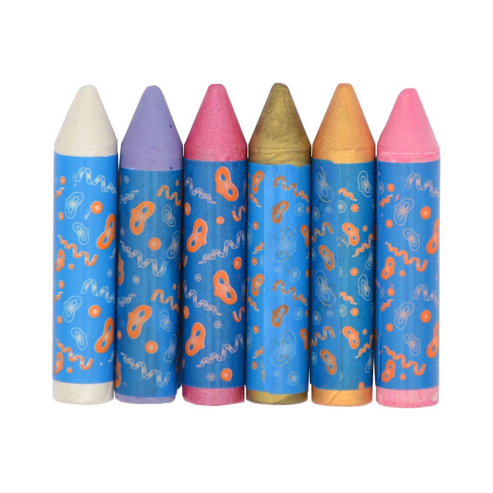 6 CRAYONS DE MAQUILLAGE JUMBO MÉTALLIQUE