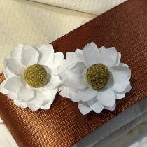 6 FLEURS MARGUERITE PAPIER ADHÉSIF 3CM BLANC