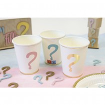 6 GOBELETS CARTON GENDER REVEAL 27CL