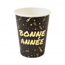 6 GOBELETS CARTON P&Eacute;TILLANT ANN&Eacute;E 25CL NOIR