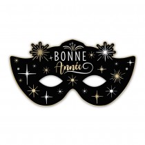 6 LOUPS BONNE ANNÉE NOIR