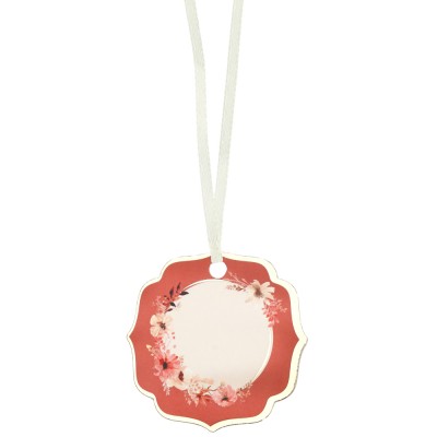 6 MARQUE-PLACES AMOUR FLORAL 5.5CM TERRRACOTTA